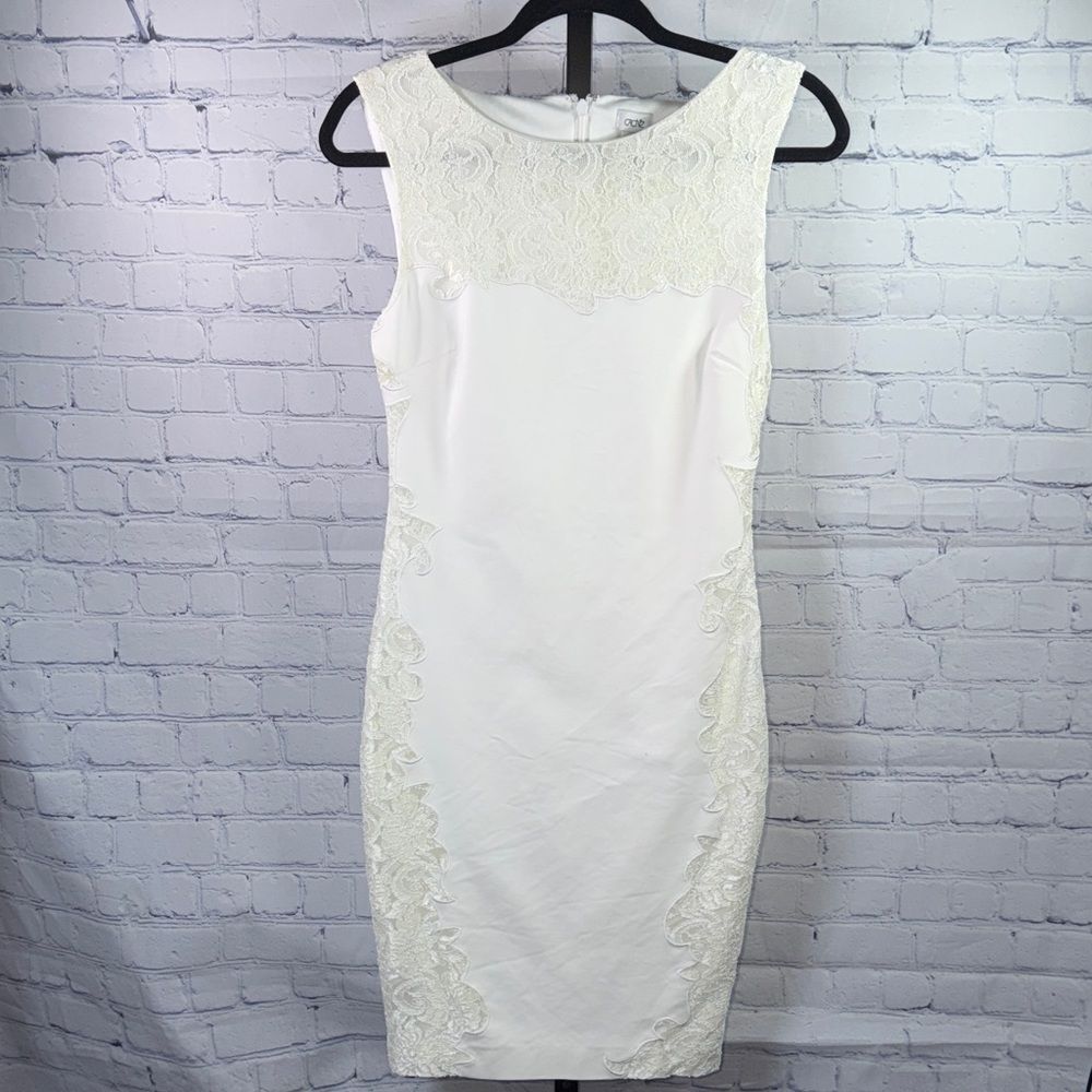 Cache Ivory Lace Mini Dress